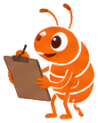 Animated Flea mascot helping create your Table